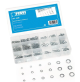 SERIE KIT ASSORTIMENTO 720 RONDELLE IN ACCIAIO GROWER DENTATE ESTERNO INTERNO
