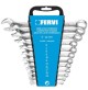 SERIE SET KIT 12 CHIAVI COMBINATE FISSE STELLA CROMATE DA 6 A 22 MM FERVI 