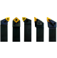 SET 5 UTENSILI PER TORNITURA TORNIRE INSERTO PLACCHETTA TORNIO GAMBO DA 25 MM  