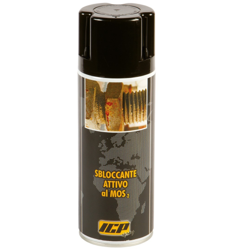 SPRAY SBLOCCANTE ATTIVO BISOLFURO MOLIBDENO MoS2 LUBRIFICANTE PROTETTIVO ICP
