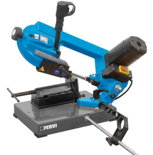 Sega segatrice troncatrice a nastro inverter metallo ferro portatile da banco