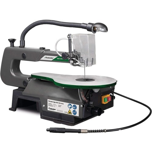 Sega Da Traforo Oscillante 120W - Per Legno, Plastica, Metallo, Con Piano Regolabile