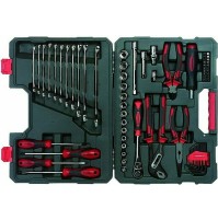 Serie set kit 69 pz utensili chiavi bussole bussola cricchetto cromo vanadio 3/8