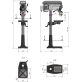 TRAPANO ELETTRICO A COLONNA PROFESSIONALE 30 MM PER METALLO OPTIMUM TRIFASE 400V