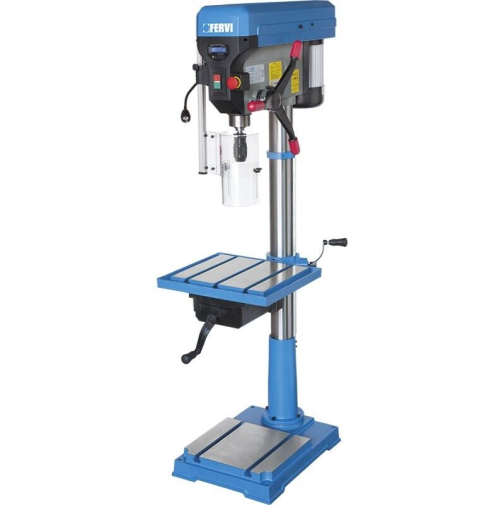 TRAPANO ELETTRICO COLONNA 32 MM TRASMISSIONE CINGHIA DIGITALE CON MORSA LED 400V