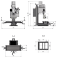 TRAPANO FRESA ELETTRONICO FRESATRICE PRECISIONE DA BANCO OPTIMUM MH 20V 3338115
