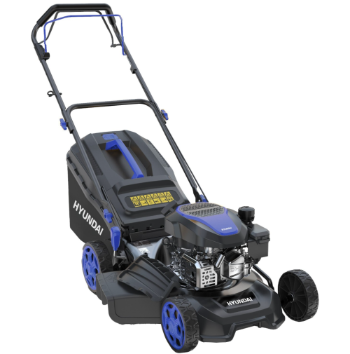 Tagliaerba motore a scoppio rasaerba benzina 4T mulching 46cm trazionato Hyundai