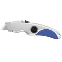 Taglierino cutter professionale di sicurezza in acciaio + lame ricambio incluse